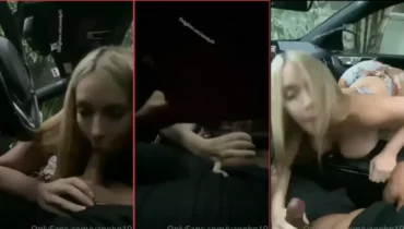 Vanessa Bohorquez practicando sexo oral en el auto
