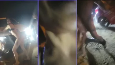 Un conjunto de individuos ebrios imprudentes en la carretera