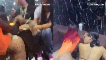 Las señoritas de Santana BarberShop en el club nocturno