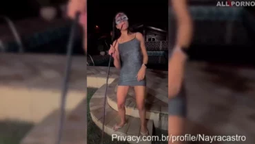 Nayra Castro manteniendo relaciones sexuales al aire libre