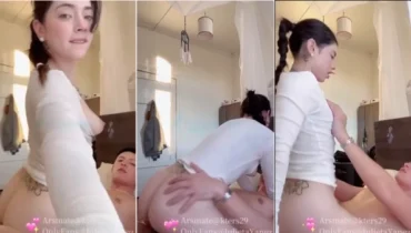 Julieta Yañez realizando contenido para adultos en la plataforma OnlyFans
